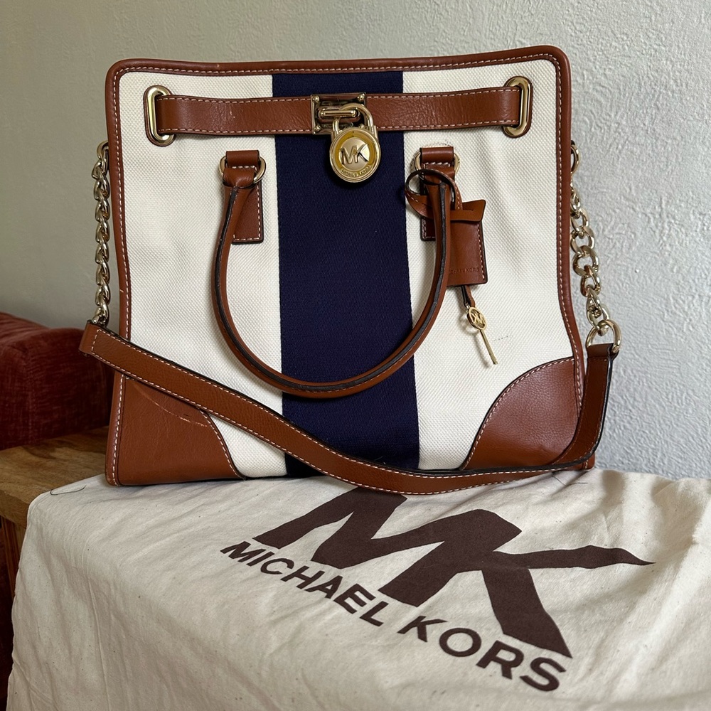 Michael Kors nautical Hamilton tote 👜
